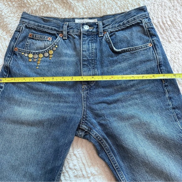 TOPSHOP Editor Mid Blue Jeans - Size:28 - Picture 9 of 12